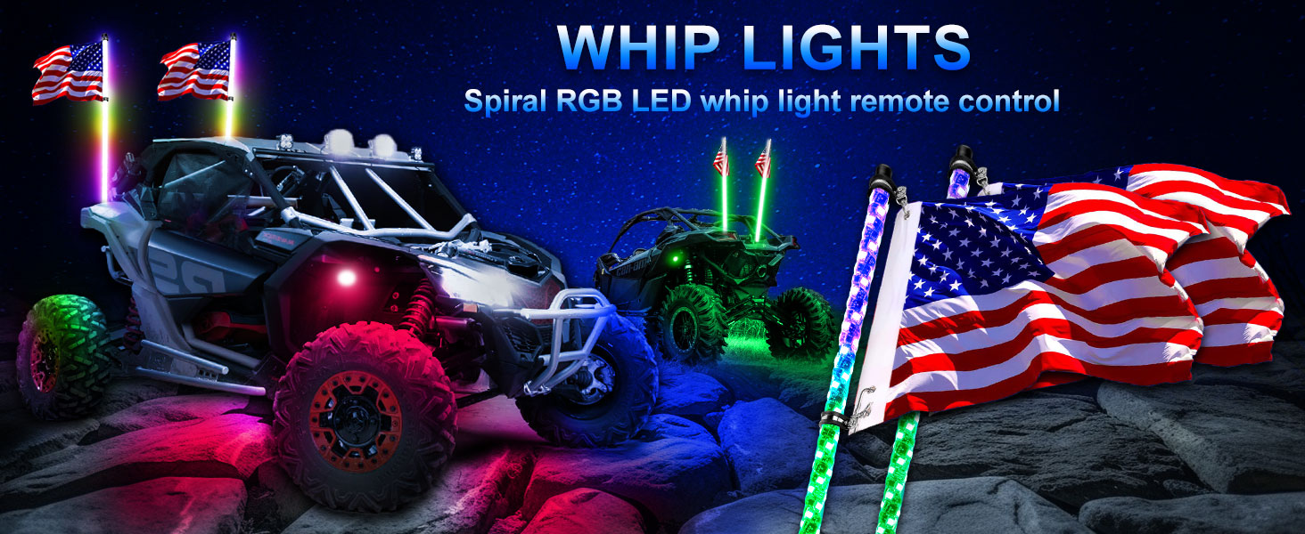 Rgb Led Whip  Lights