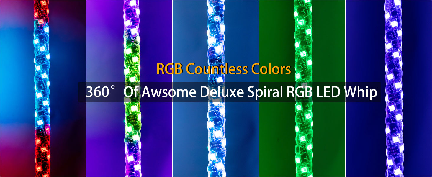 Rgb Led Whip  Lights