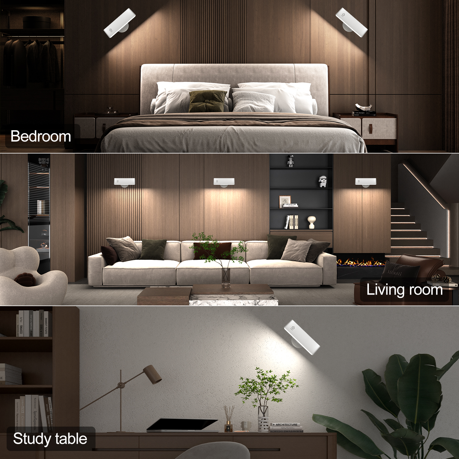 LED Plastic Wall Reading Light