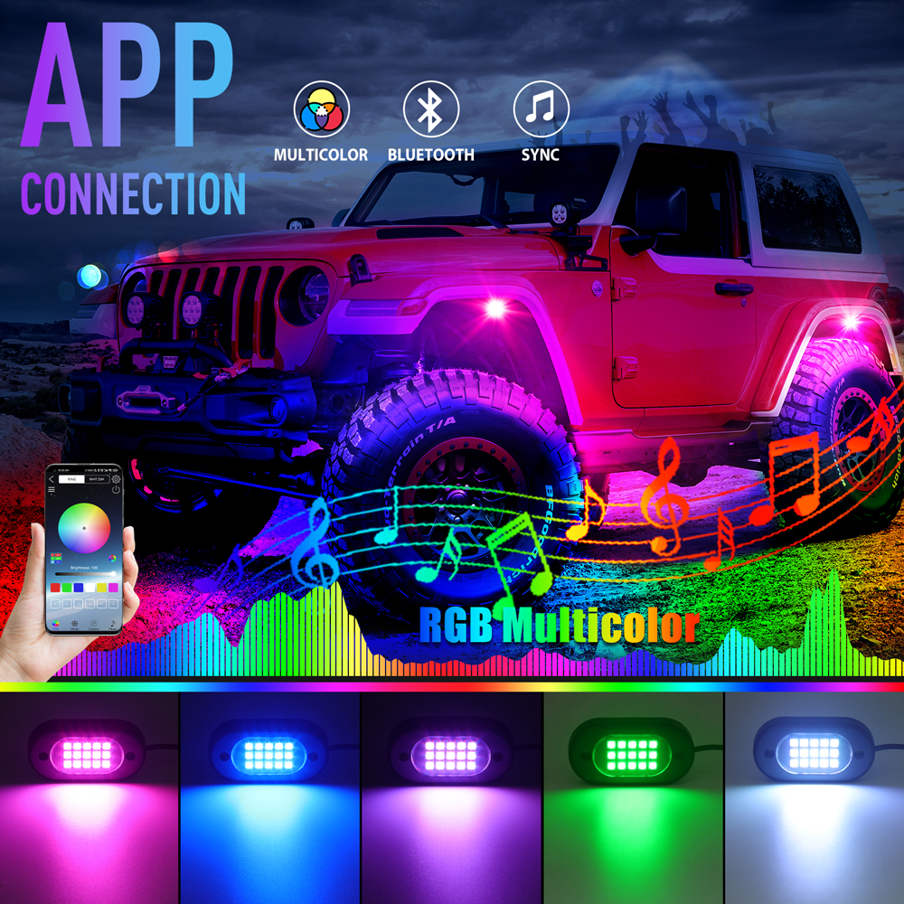 RGB Car Rock lights