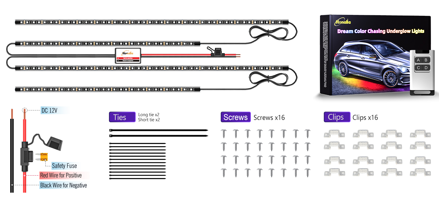 RGB Under-glow Car strip Light