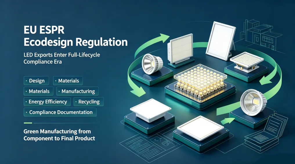 With the in-depth implementation of the EU ESPR Ecodesign Regulation, LED exports have entered an era of full life cycle compliance.