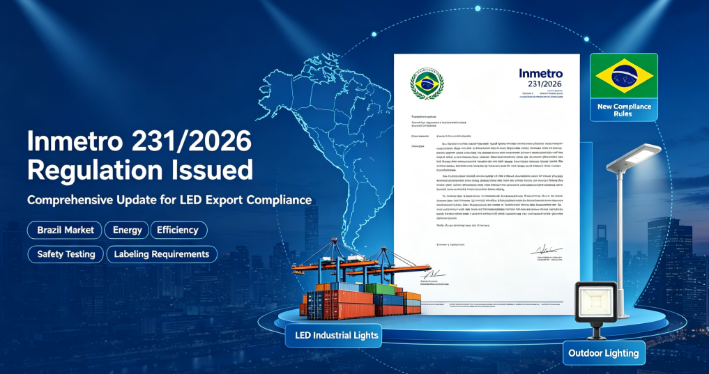 New Brazilian Inmetro 231/2026 Regulation Issued, Comprehensive Update to Compliance Standards for LED Exports to Latin America