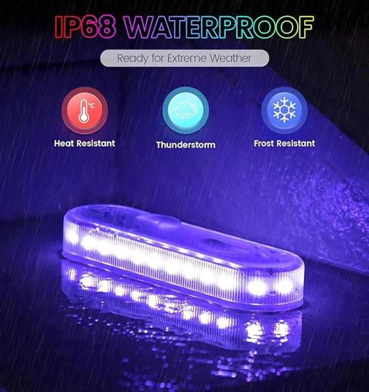 Solar Led Deck Light (RGB)
