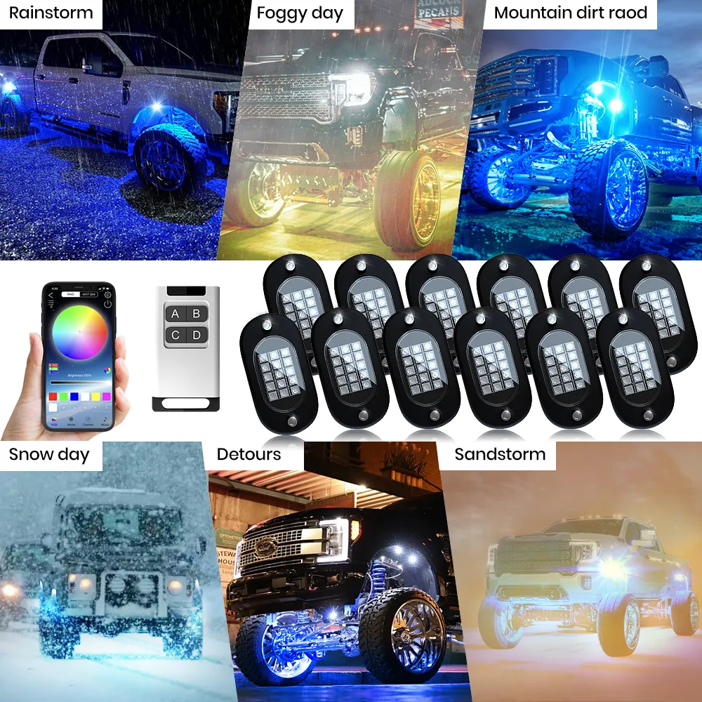 RGB Car Rock lights