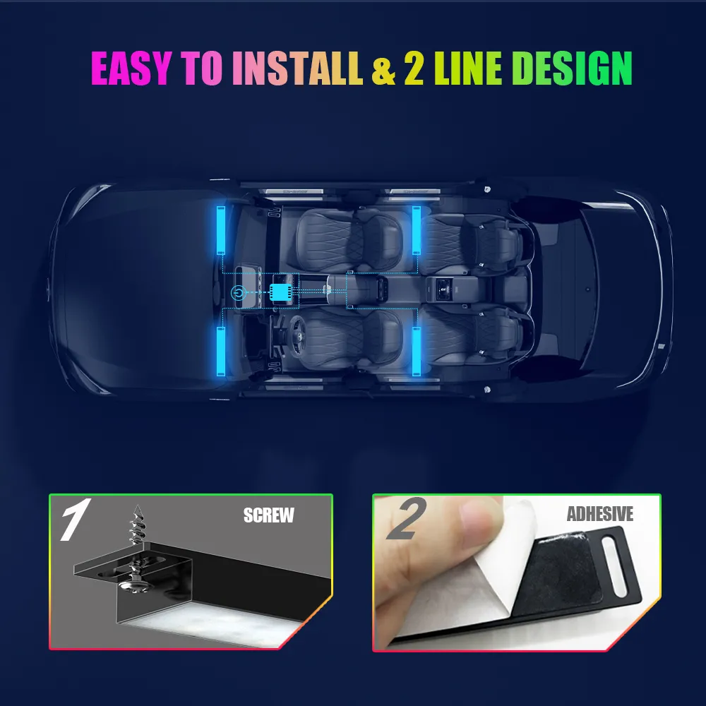 RGB Interior Car Bar Light
