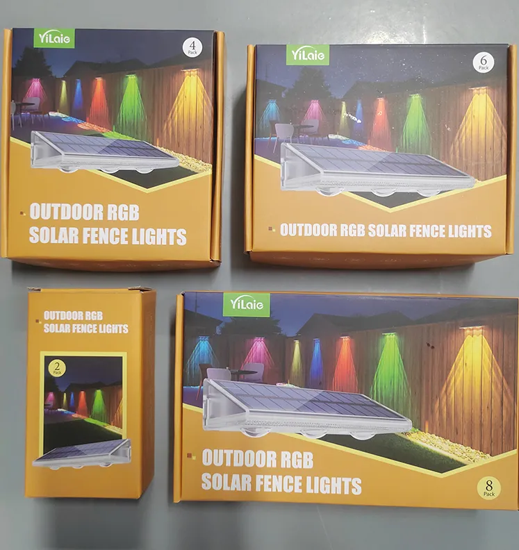 Solar Rgbw Fence Wall light