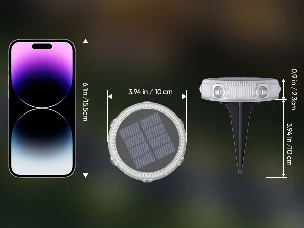 Solar Landscape Lights(Round spot light)