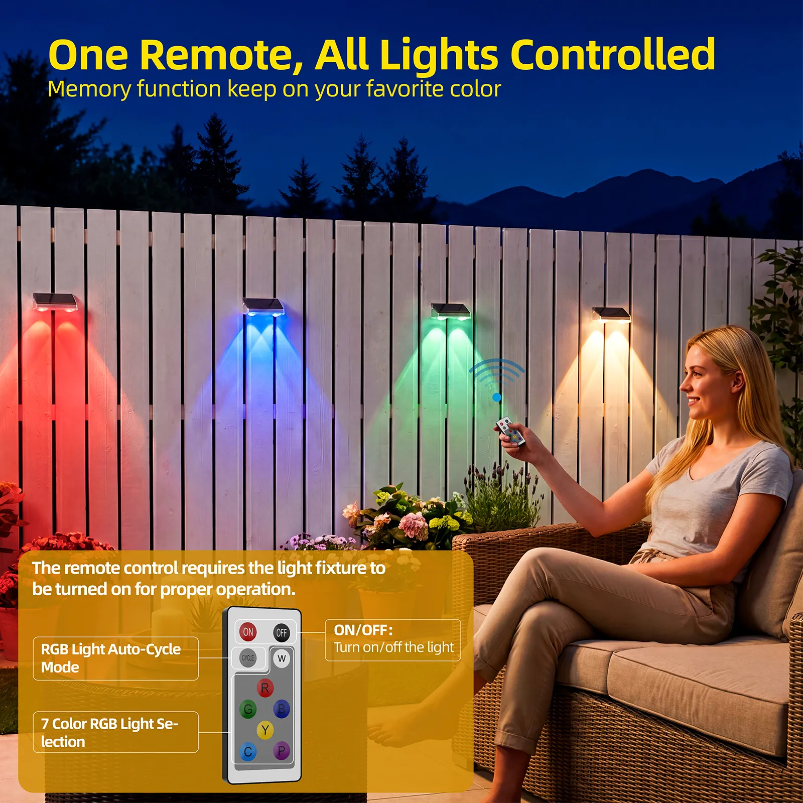 Solar Fence Lights(Small triangle style)